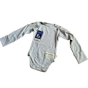 Scratch Sleeves Gray Bodysuit Eczema Toddler Boy Girl Size 3-4Y NWT